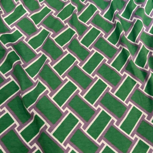 DIANE VON FURSTENBERG GIRLS SIZE M 8 GREEN PURPLE DRESS NEW - Picture 3 of 9
